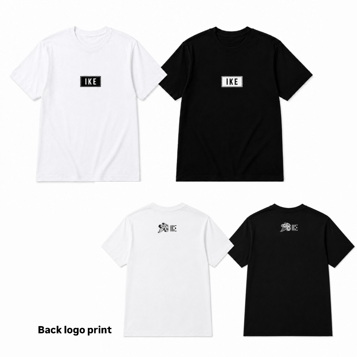 【IKE THE LIVE2】Logo T-shirt（白／黒）